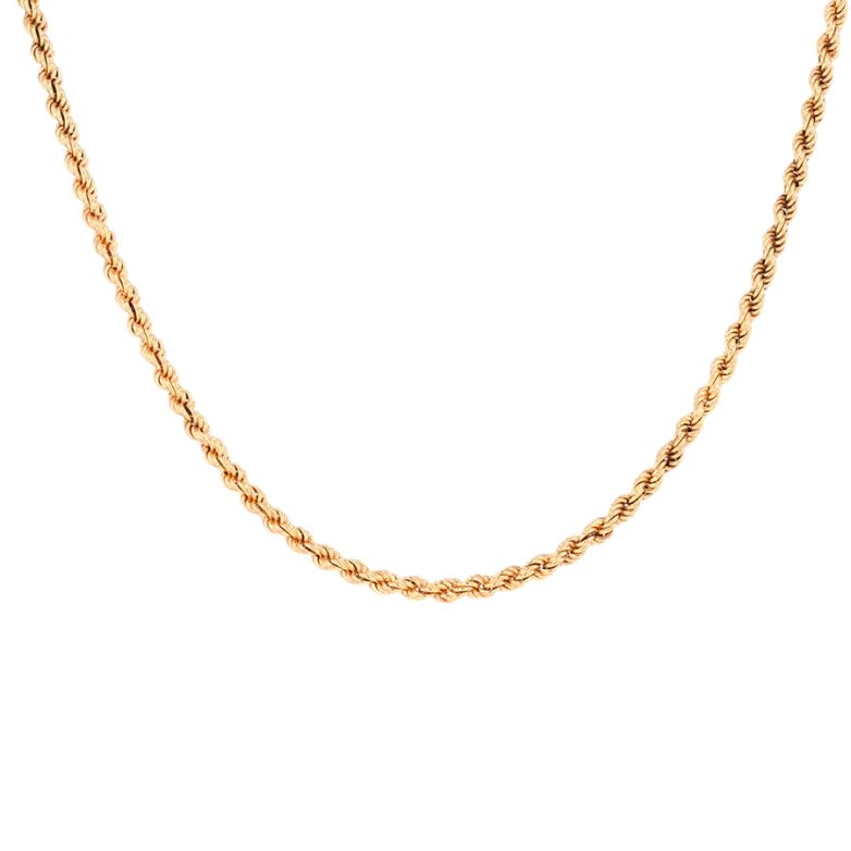 Chaine maille corde or jaune 22.20g Comme neuf -  reconditionné disponible sur Gemme Les Bijoux